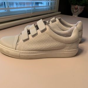 Rachel Zoe white leather sneakers